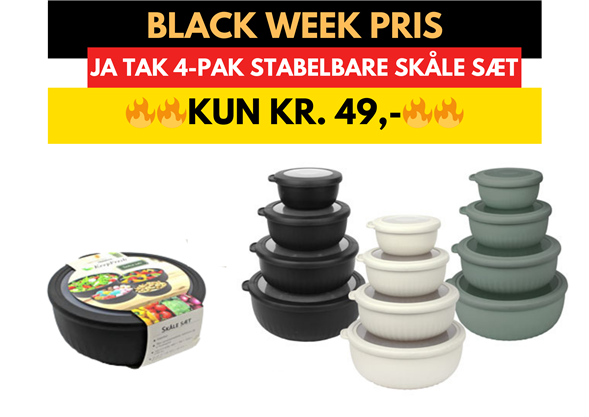 Skålesæt stabelbare